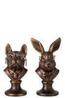 J-line Büsten-Set Hund & Kaninchen Figuren...