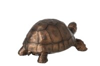 J-line Schildkröte Figur Polyresin Bronzefarben 20 cm