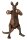 J-line Känguru Boxer Figur aus Polyresin in Bronzefarbe, 40 cm