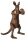 J-line Känguru Boxer Figur aus Polyresin in Bronzefarbe, 40 cm