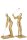 J-line Im Set Figuren Golfspieler Polyresin Gold H35