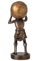 J-line Atlas Titan Skulptur Griechischer Gott mit Himmelskugel H42,5cm