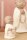 3 er Set Mönch Buddha Halskette Poly Beige 3 fach Sortiert Höhe 16 cm