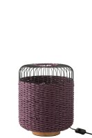 J-Line Tisch Lampe Metall Lila H34,5 cm | J-Line Tisch...