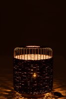 J-Line Tisch Lampe Metall Lila H34,5 cm | J-Line Tisch Lampe Metall Lila Höhe 34,5 cm
