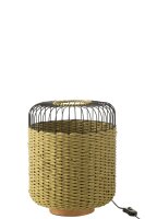 J-Line LAMPE METALL GRÜN H34,5 cm