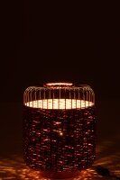 J-Line LAMPE METALL ORANGE H34,5 cm