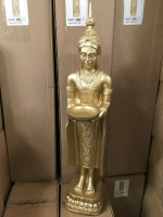 Buddha Groß 74 cm  Gold  Designe Feng Shui Statue Figur Garten  NEW
