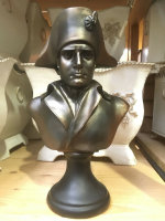 Napoleon Figur Büste Skulptur Bronze Optik 25 cm