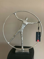 Colmore Skulptur  Kreis Circle Alu Silber Figur Deko abstrakt modern H41