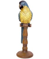 Figur  Vogel Papagei auf ständer Shabby styl Höhe 42 cm auf Ständer