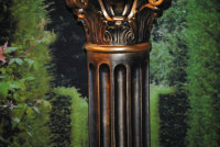 Antik Säule Designe Säulen Blumensäule  Tisch Höhe Gold Schwarz Finish 1037-110