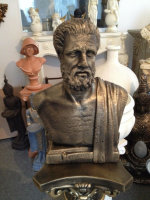 Hippokrates von Kos Büste Figur Griechischer Arzt Sokrates Traiani Antik Designe