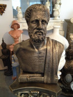 Hippokrates von Kos Büste Figur Griechischer Arzt Sokrates Traiani Antik Designe
