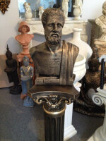 Hippokrates von Kos Büste Figur Griechischer Arzt Sokrates Traiani Antik Designe