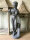 Figur Grau Antik DESIGNE Eva mit Apfel Skulptur H58 cm  Statue Garten Bad  0048