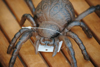 Spinne XXL Vogelspinne Groß lebensgroß 19 cm Gußeisen Figur Guss Eisen Deko