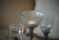 XXL Kerzenglas Glasaufsatz Klar KRÖMER Teelicht Kerzenständer Leuchter Edel