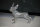 Hund Boston Terrier  stehend Silber Glanz GlitzerTierfigur Figur  32 cm