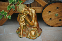 Großer XL Thai Buddha Budda Figur  Gold Antik...