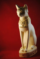 Ägyptische Göttin Katze Bastet Katzen Figur...