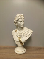 Schöne Büste Apolo XL Skulptur 51 cm Shabby Antik Style Apollo Deko