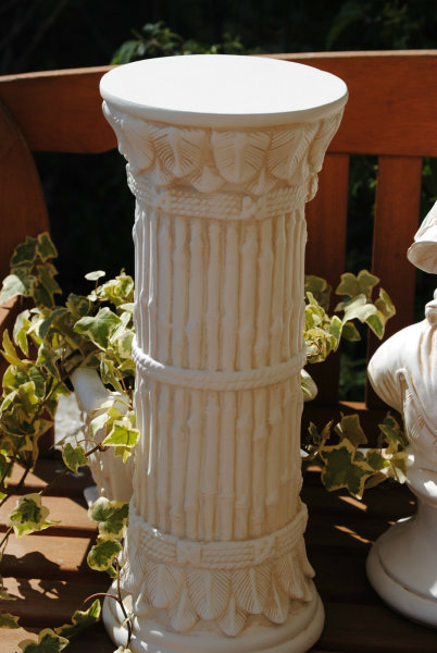 Sule Ablage Blumensule Sulen Skulptur Figur Bambus Muster 1052-70, 54,95