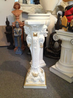 Säule Antik Barock H74 cm Figur Säulen Blumensäule Tisch Tische K-1004