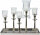 Krömer Alu Leuchter 5 erTablett silber Antik Kerzentablett Modern
