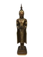 Buddha Groß 74 cm Bronze Gold  Designe Feng Shui...
