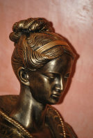 Büste Figur für Säule Frau Dame Edel Daria Statue  Deko 2028-110