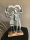 Aufsteller Figur Skulptur Liebespaar aus Aluminium Holz H 28 cm Liebe Herz