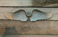 Engels Flügel Aluminium Alu Silber Wall Art hängende Dekoration L71 cm