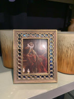 Edel einzigartig Antik Barock Spiegel Bilderrahmen 13 x18 cm Rechteckig Gold 637