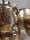 Dekoratives Seepferdchen auf Ständer Aluminium Gold BronzeH38 cm Colmore