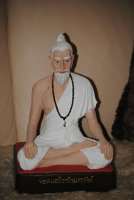 Buddha Mönch Guru Figur weiss H32 cm New Feng shui Top