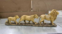 Dekoration Löwenfamilie  Dschungel L 64 cm Tiere Lion Raubtiere Figur Skulptur