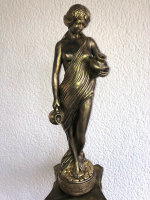 Figur Antik Gold H77cm Wasserträgerin Home Deko Skulptur Statue   0003-110