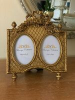Edel Doppelter oval 2 x 9 x 6 cm Bilderrahmen Gold french 231