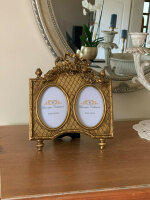 Edel Doppelter oval 2 x 9 x 6 cm Bilderrahmen Gold french 231