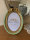 Edel Fotorahmen Bilderrahmen13 x18 cm Antik Barock oval Rosen Gold green french 316