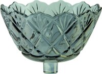 XXL Kerzenglas Glasaufsatz Fiori smoke KRÖMER Teelicht Kerzenständer Leuchter