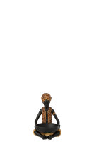 Schöne Figur Skulptur Afirka Junge Ablage H25 cm Schüssel