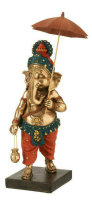 Edel Geisha Ganesha Sonnenschirm Gold Figur Skulptur...