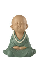 Buddha Mönch Zen Figur Skulptur Trendig Edel Farbe...