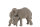 Elefant Figur Mutter Kind Knuddeln Familie in Grau L28,5 cm