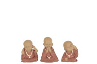 Buddha Set Mönch Sehen Hören Schweigen Terra NEW