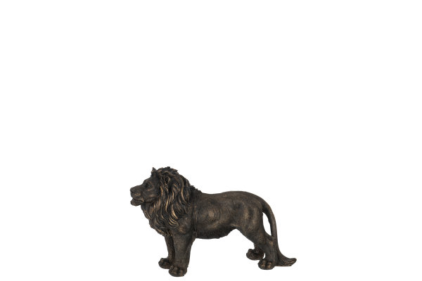 Löwe Katze Löwen Tierfigur L32,5 cm Skulptur Deko Dschungle Tier Figur Statue