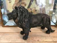 Löwe Katze Löwen Tierfigur L32,5 cm Skulptur Deko Dschungle Tier Figur Statue