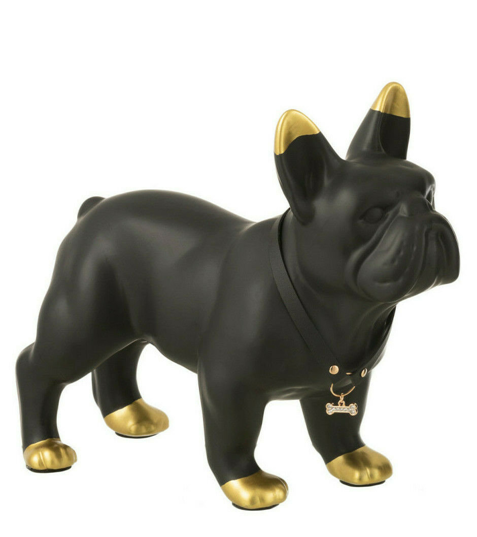 Französische Bulldogge, Bronzeoptik, 27 cm